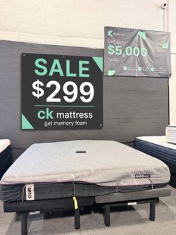 NEW California king mattress gel memory foam