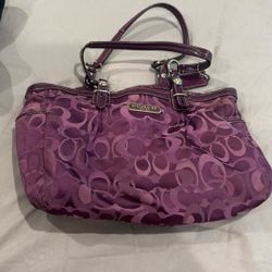 Coach Purple Purse