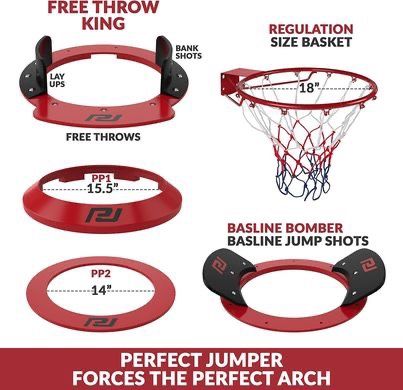 PJ Perfect Jumper System - Basketball Training Equipment with 4 Hoop Attachments 🏀NEW IN BOX🏀 CYISell
