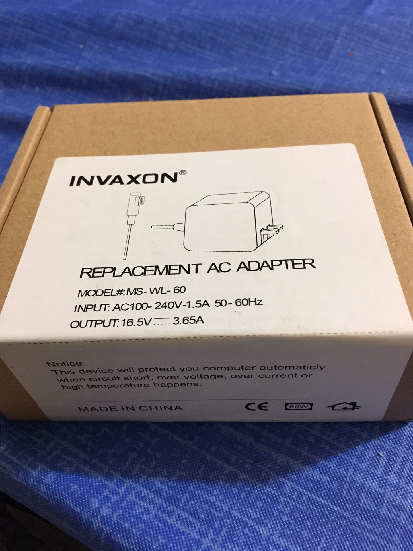 NVAXON Replacement AC Adapter 60W MS-WL-60 Replacement For Apple MacBook Pro