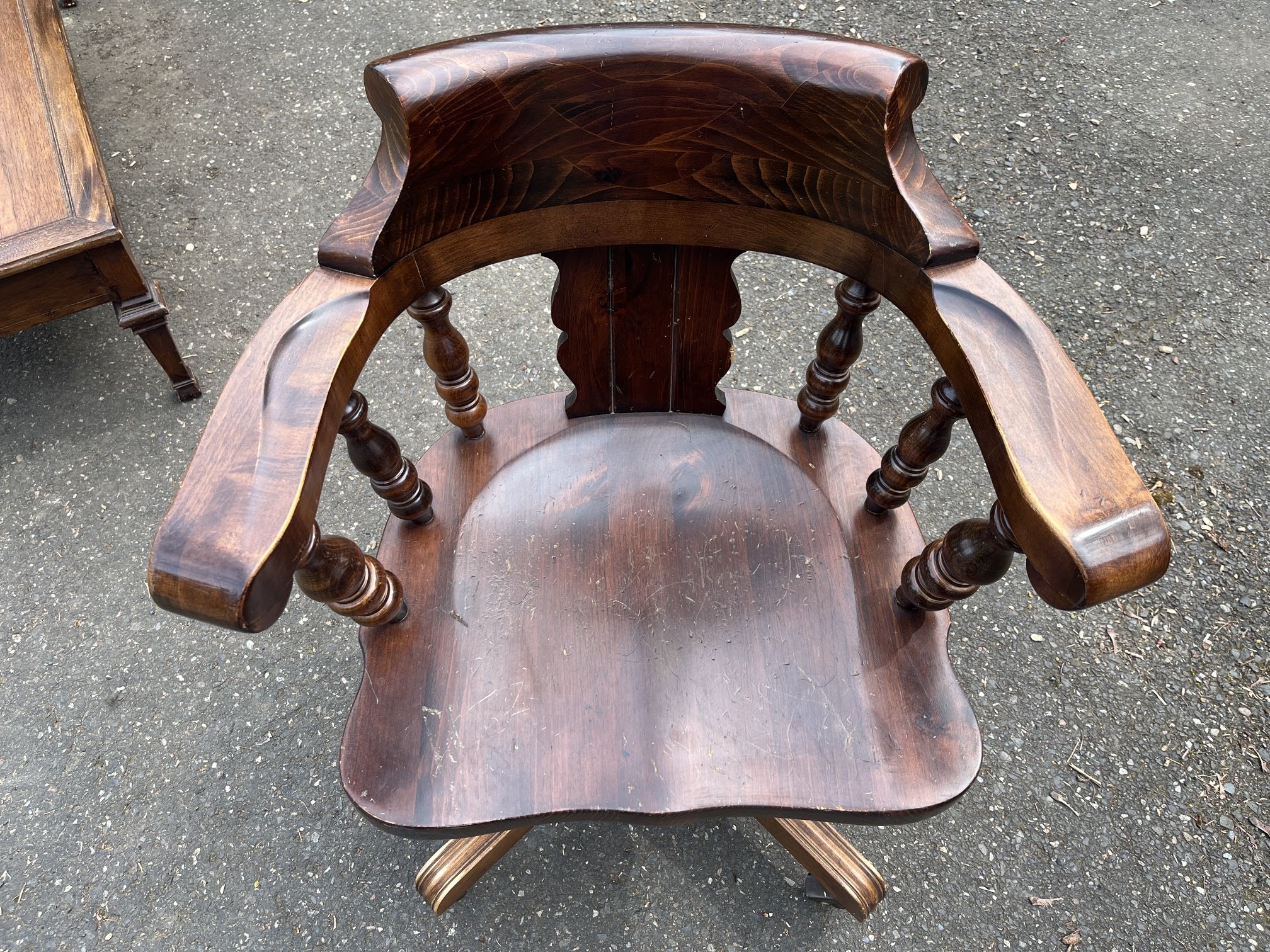 Antique Rolling Swivel Chair