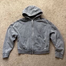 Grey Zara Zip Up Hoodie