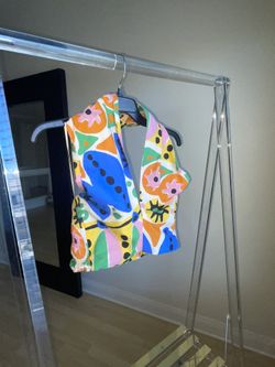 Zara Abstract Halter Top