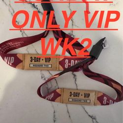 Austin City Limits ACL Weekend 2 VIP (SUNDAY ONLY)- $750 EACH