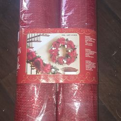 2 rolls red mesh.