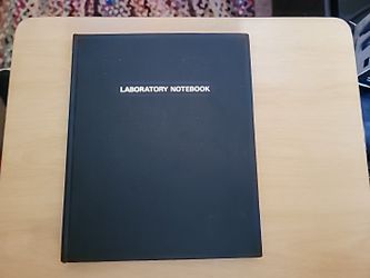 Vintage Nalge Company Black Hardcover Scientific Laboratory Notebook graphpaper 