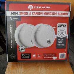 2 In 1 Smoke And Carbon Monoxide Alarms