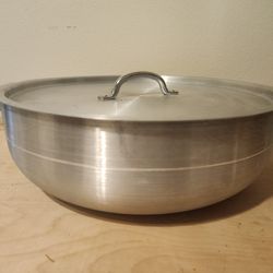 tainless Steel, Premium Induction Brazier with Cover, Round, tri-ply Heavy Duty Bottom,