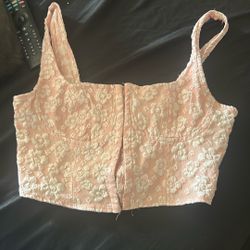 pink corset top 