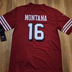 San Francisco 49ers football uniform No.16 MONTANA Jersey
