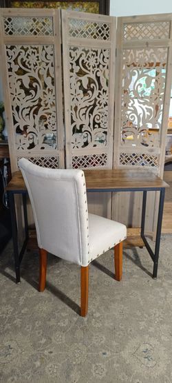 Desk with chair