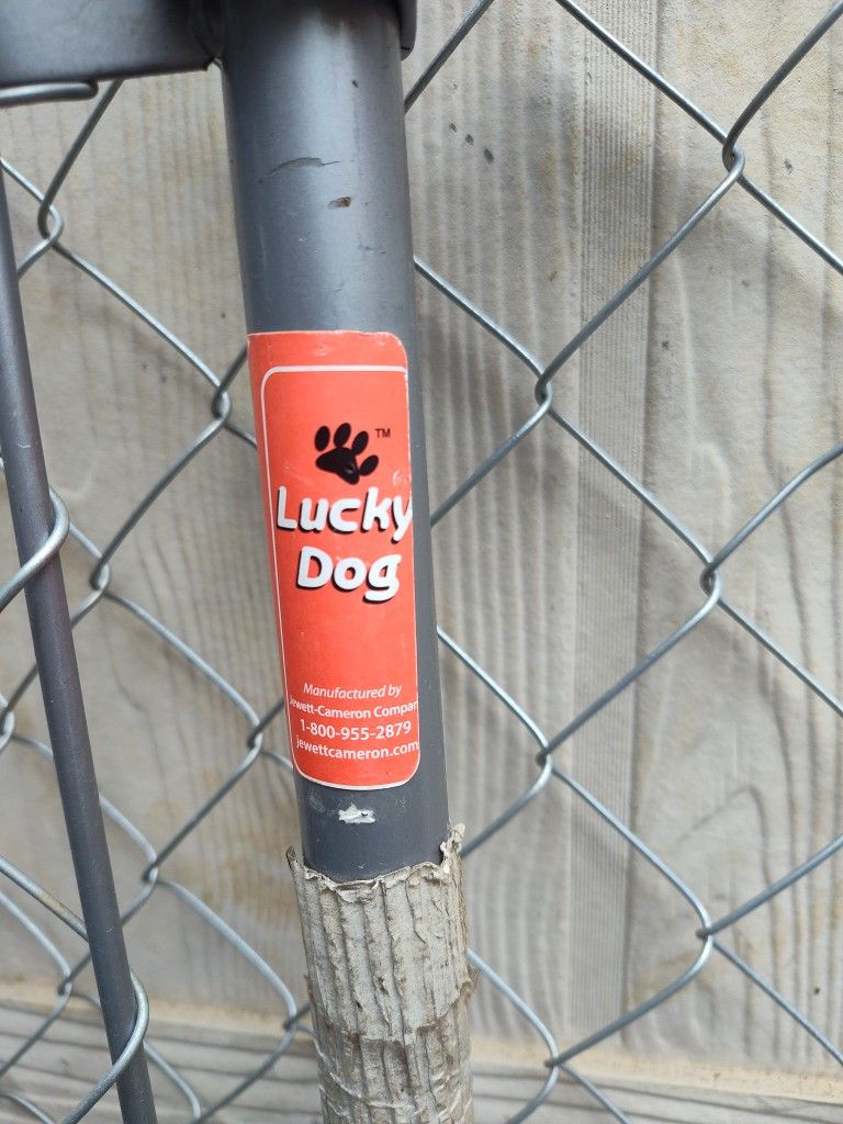Lucky Dog Boxed Chain Link Kennel, 10' L X 5' W X 4' H