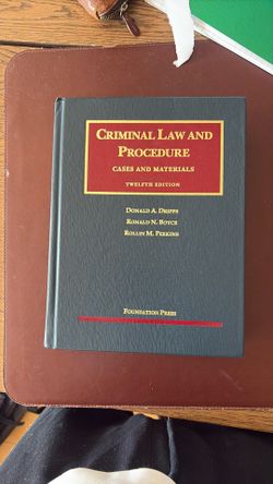 Criminal Law And Procedure 12th Edition