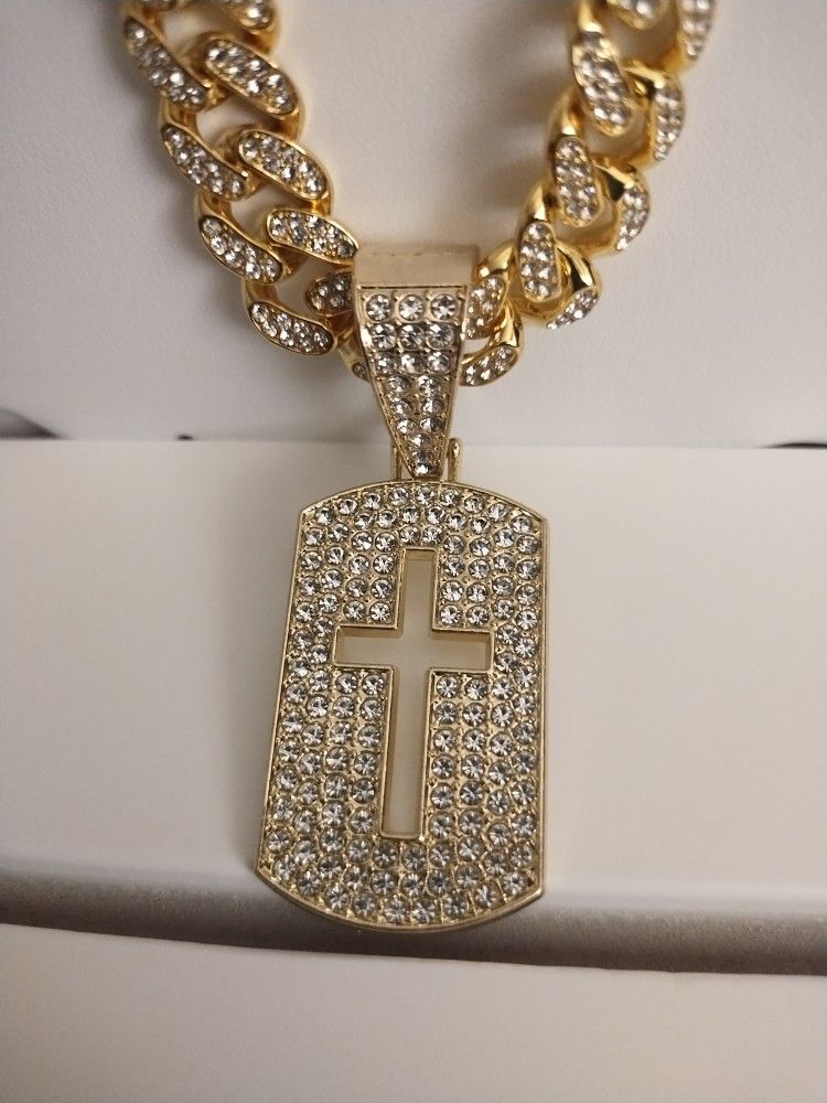 Cuban Link Chain And Charm