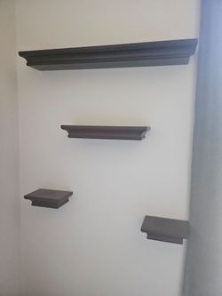 4 Piece Wall Shelves