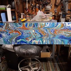 Abstract Acrylic Painting- "Predation "