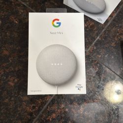 Brand New Google Nest Mini (2nd Gen) – White (Chalk) – Smart Speaker