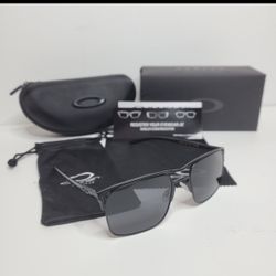Oakley Holbrook Ti titanium sunglasses- black frame and black lenses