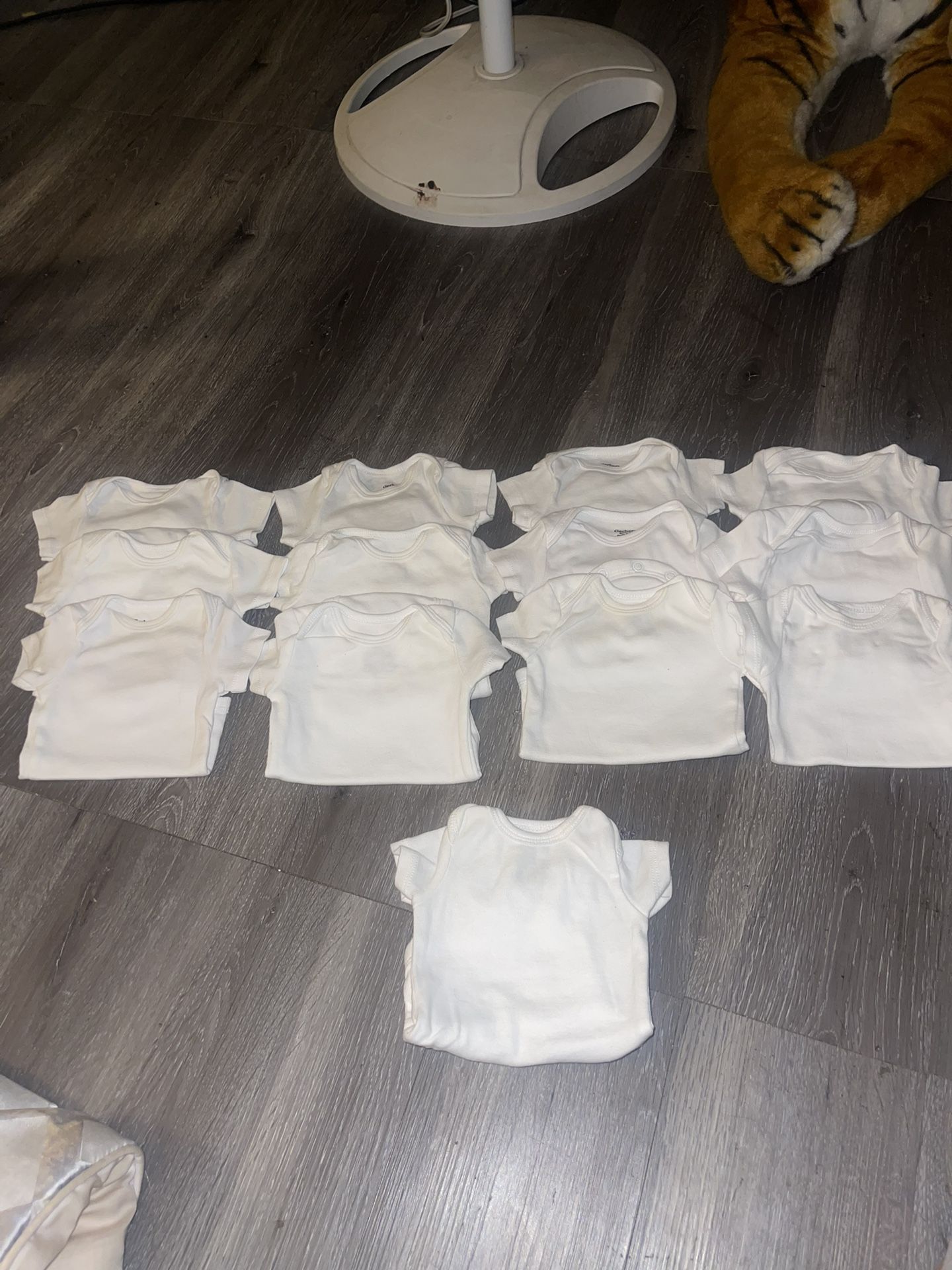 Newborn Baby Onesies Short-Sleeve White Bodysuits 13pk