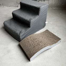 Pet Stairs And Cat Scratch Pad