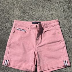 Tommy Hilfiger Pink Chino Shorts Women’s Size 2 Preppy Summer Classic