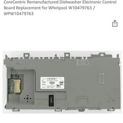 Whirlpool Dishwasher Electronic Control Board Replacement for W10479763 / WPW10479763/W10461368 REV A