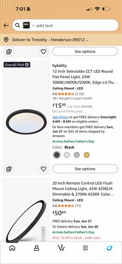 New ceiling light