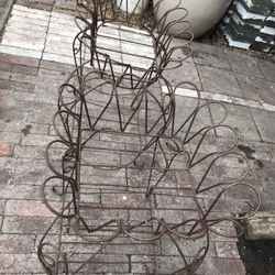 Dos Canastas Metal Para Plantas