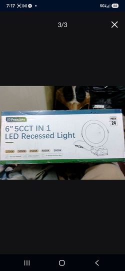 {24 Pack} FREELICHT (6" 5 Color Temperatures In 1 Recessed Light)