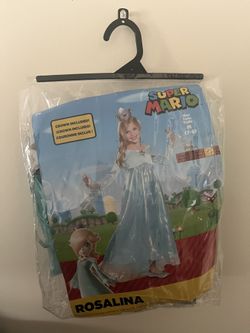 Super Mario- Rosalina Costume Girls Size M 7-8