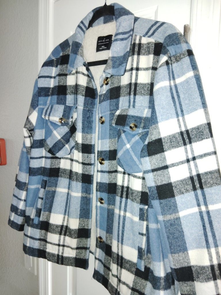 Blue Flannel Coat