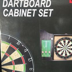 Dart Board Cabinet Set 