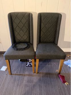 Grey kitchen chairs