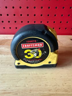 VINTAGE SEARS CRAFTSMAN 9-39676 30’ Locking Tape Measure USA 🇺🇸