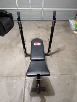 Body by Jake Adjustable Weight Bench with Squat / Barbell Stands