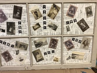 Vintage Shabby Chic UpCycled Six Panel Window