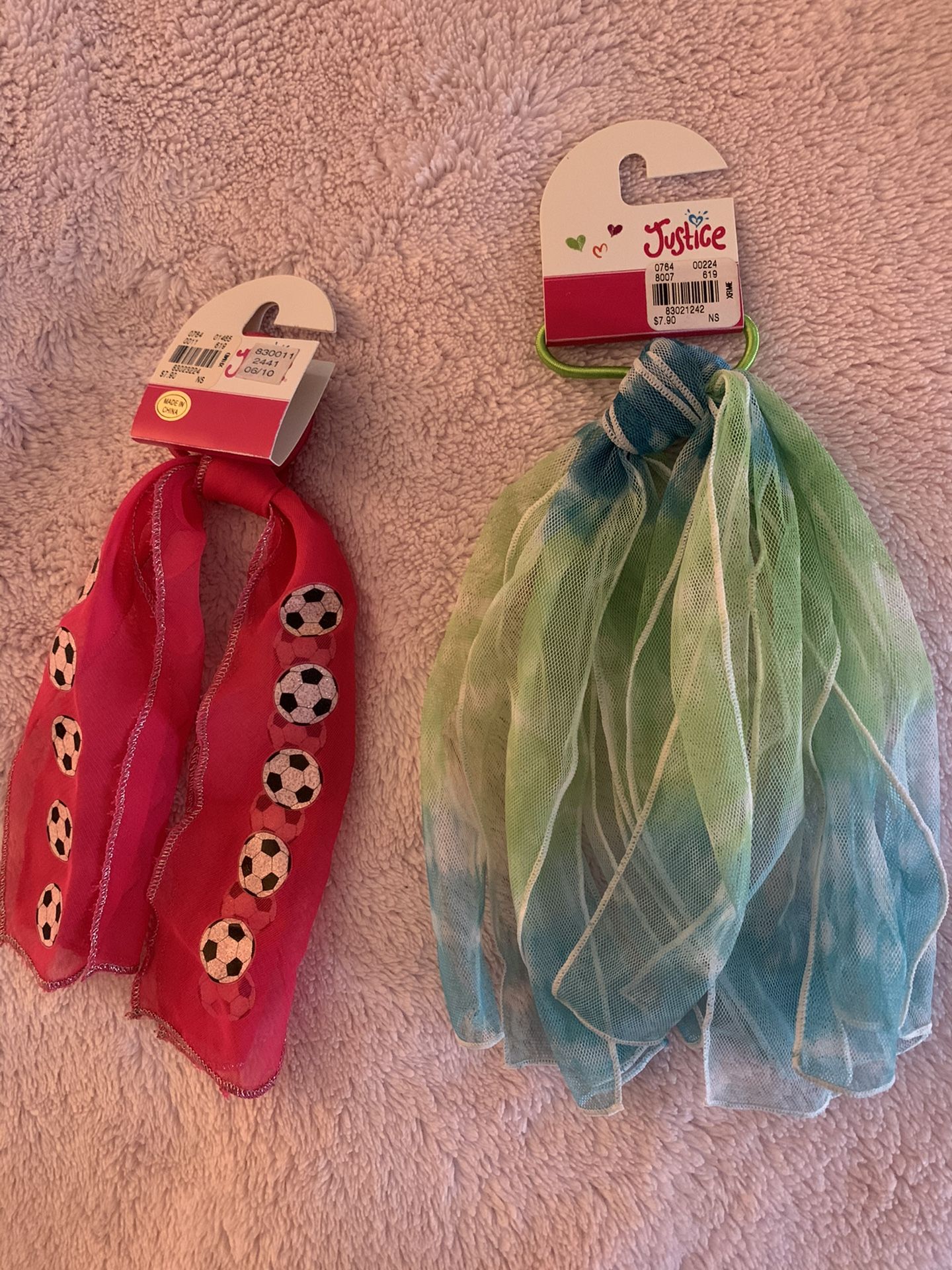New justice girls hair ties