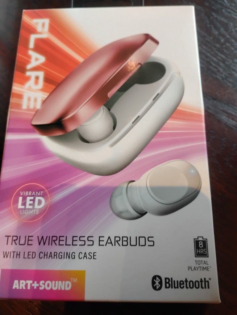 Art+Sound Flare Wireless Earbuds With Charging Case 