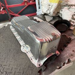 Chrome Finned Oil Pan
