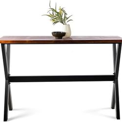 NEW Bar Table, High Top Rectangular Sofa Console Table Kitchen Dining Coffee Table, Living Room