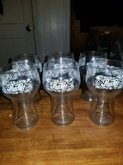 Vintage 1970s Pepsi Cola Glasses With 1 Mig