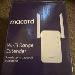 Macard RE-1200 White Wifi Signal Range Wireless Booster Dual Band Extender, wi-fi, extender,white