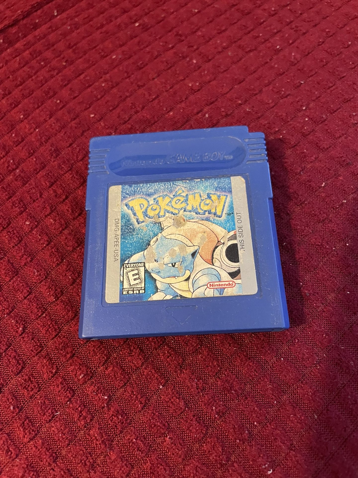 Pokemon Blue Nintendo Gameboy Color Authentic Tested Working