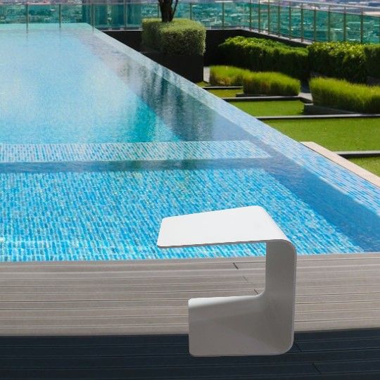 Pair of NEW AKULA Poolside Side Tables// New in box