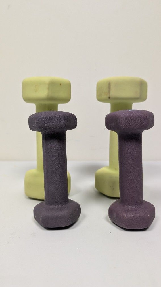 Set Of Neoprene-Coated Dumbbells