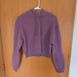 SHEIN Fleece Pullover Hoodie Purple Women's Size L Long Sleeve