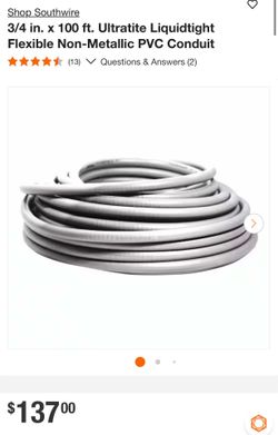 Liquid tight - pvc conduit 3/4 100 ft / Electrical Equipment