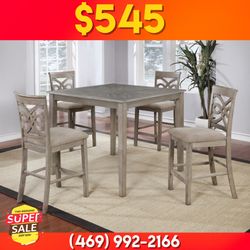 New Dining Table Set With 4 Chairs - Delivery And Financing Available 