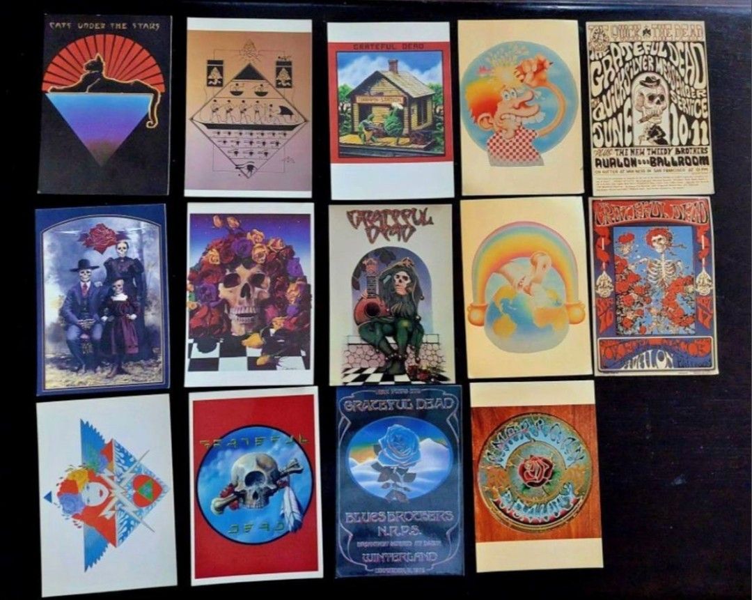 Vintage The Grateful Dead Post Cards Lot