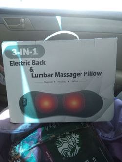 3 in 1 electric back and lumber massager pillow
